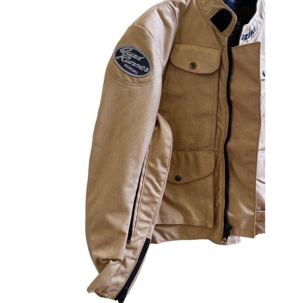 Vanson Leather Quad Runner Suzuki  Racing Jacket sz M - Picture 6 of 12